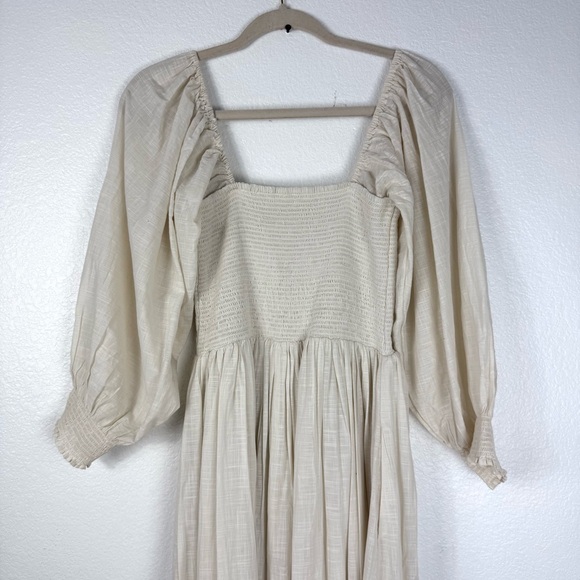 Free People Perfect Storm Midi Dress Tea Ivory Women's Size Small - Picture 9 of 11